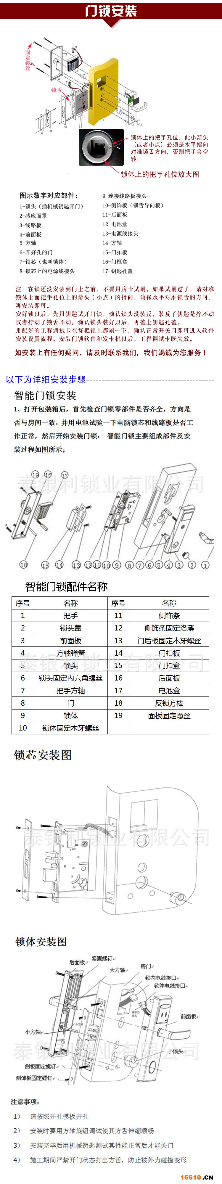 门锁安装详细版