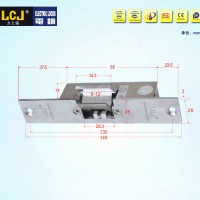 LCJ力士坚电锁口OC3303门禁电锁阴极锁窄口玻璃门夹