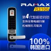 2013新款[包邮] 韩国原装进口家用智能锁 Ramax诺迈思R3100指纹锁